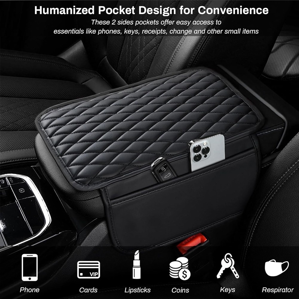 Car Center Console Cover Waterproof Armrest Protector Box for SUV Truck Vehicle