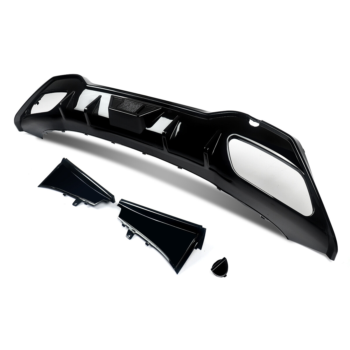 For 2019+ BMW 8 Series G16 Gran Coupe Sport Rear Bumper Lip Diffuser Gloss Black