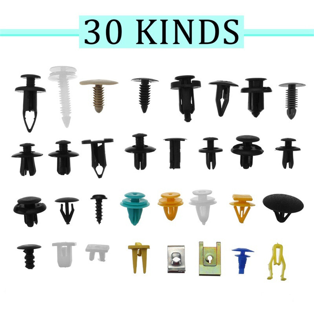 500 Auto Plastic Clips Mixed Car Push Retainer Clips with Fasteners Removal Tool