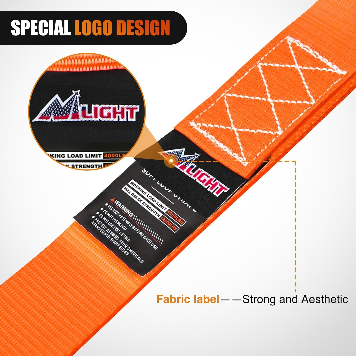 Nilight Soft Loop 1.7????17″ Motorcycle Tie Down Straps Orange Red Yellow Green