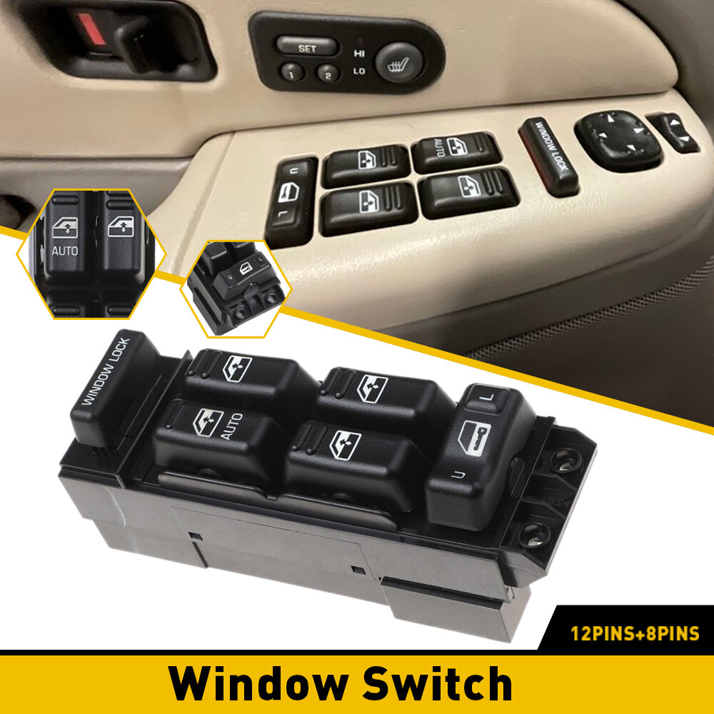 For 2000-2002 Chevy GMC Left Driver Master Side Power Window Door Switch Control