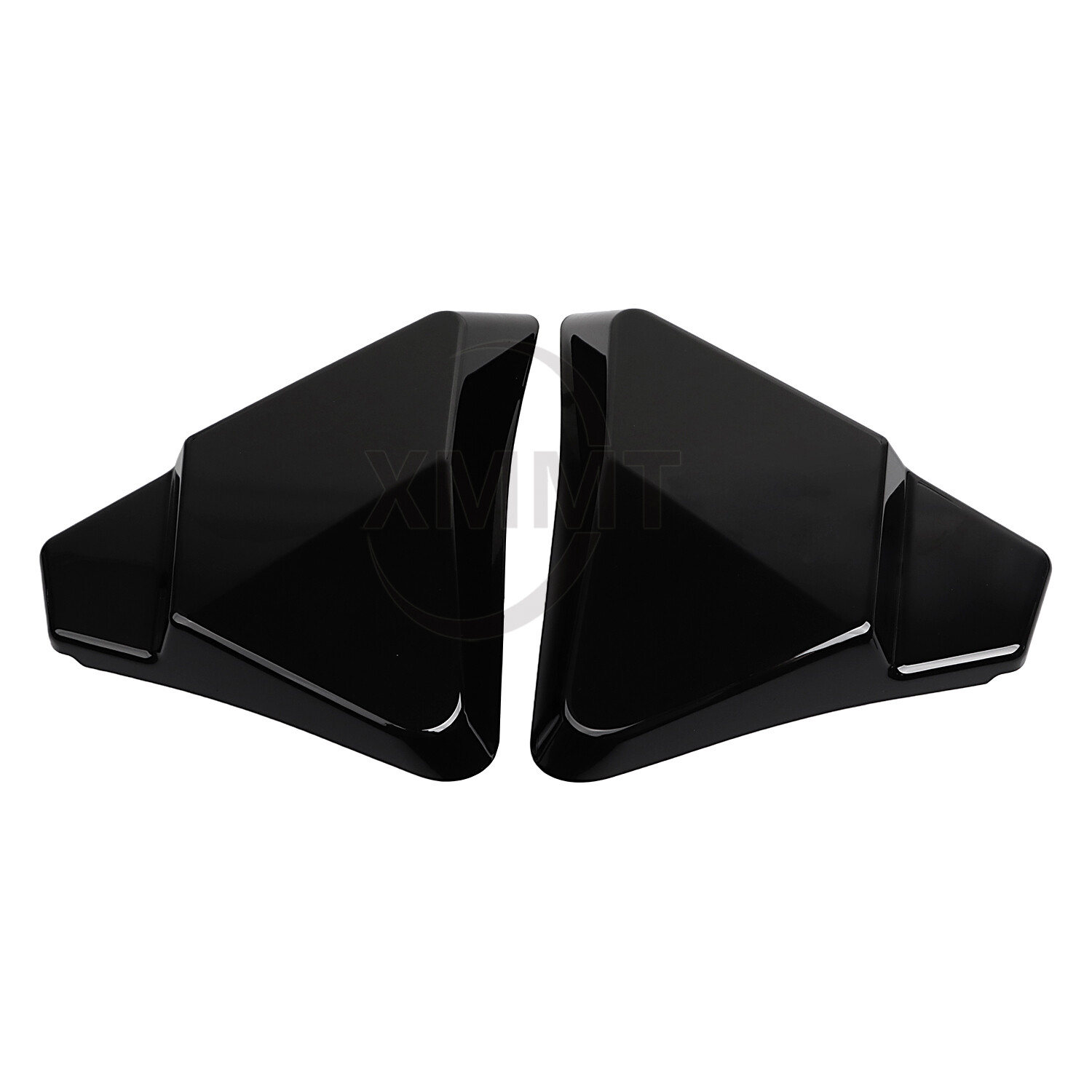 Vivid Black Side Covers Panel For Harley Touring Electra Glide Road King 97-07