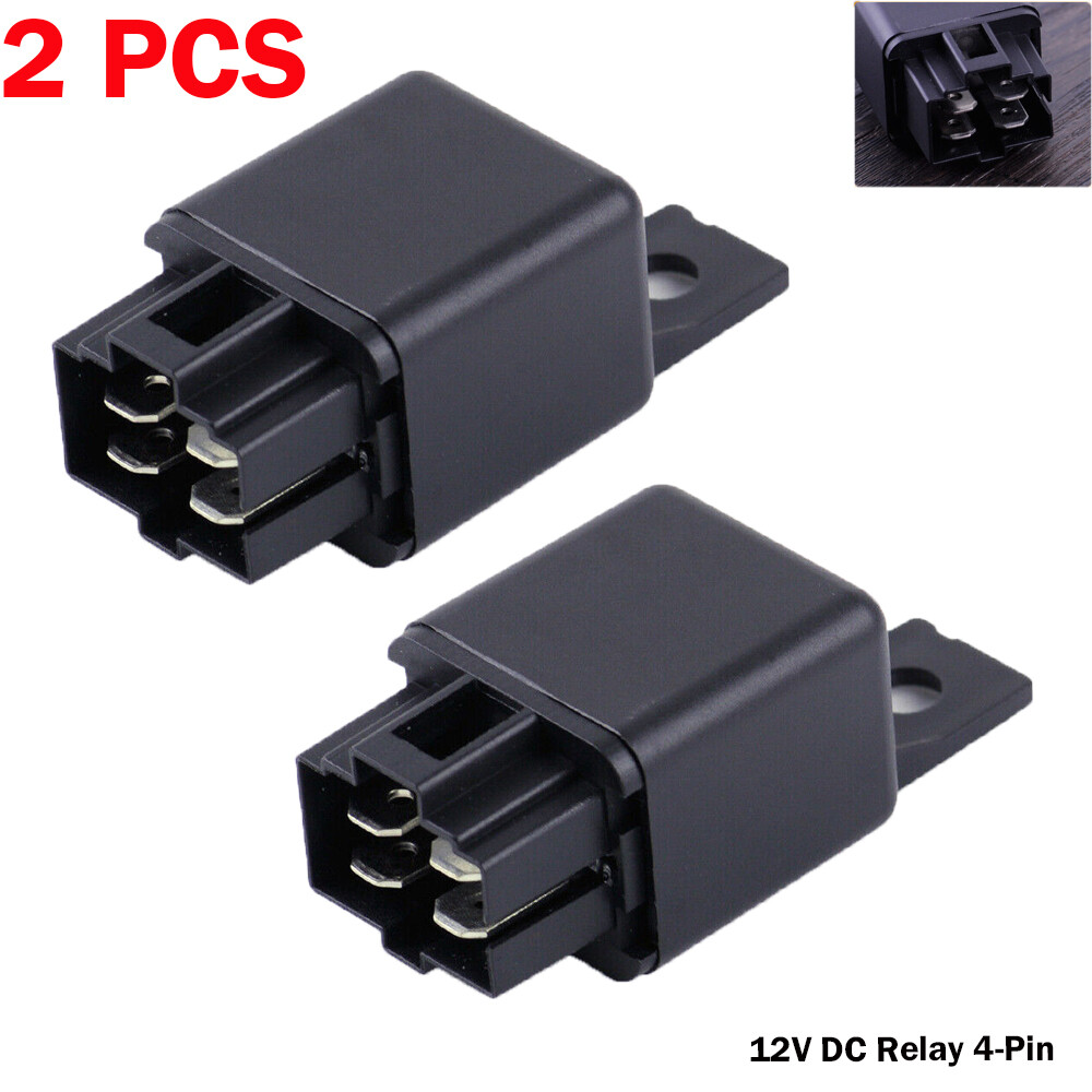 12V 40A DC Relay 4-Pin For Automotive Fog Driving Light Wire Harness Heavy Duty