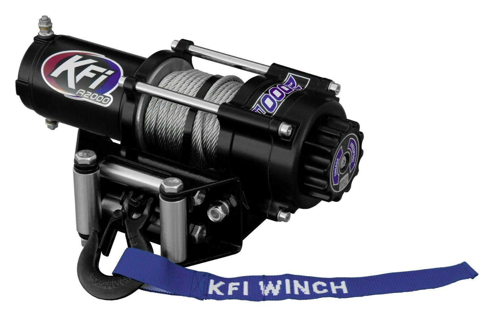 KFI A2000 2000lb winch & mount kit fits 1993-2000 Honda Fourtrax 300 2×4 & 4×4