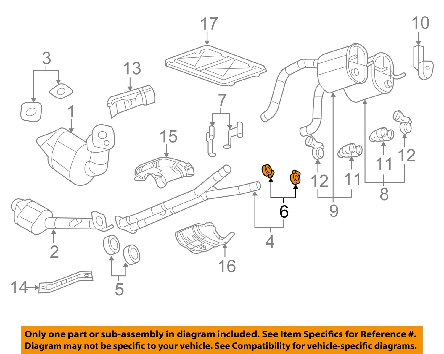 GM OEM 06-13 Corvette Exhaust Components-Intermed Pipe Clamp 15102680