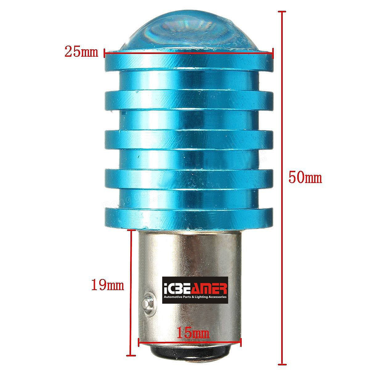 x4 1157 1016 7.5W LED Red Replace Fit Backup Reverse Light Bulbs K184