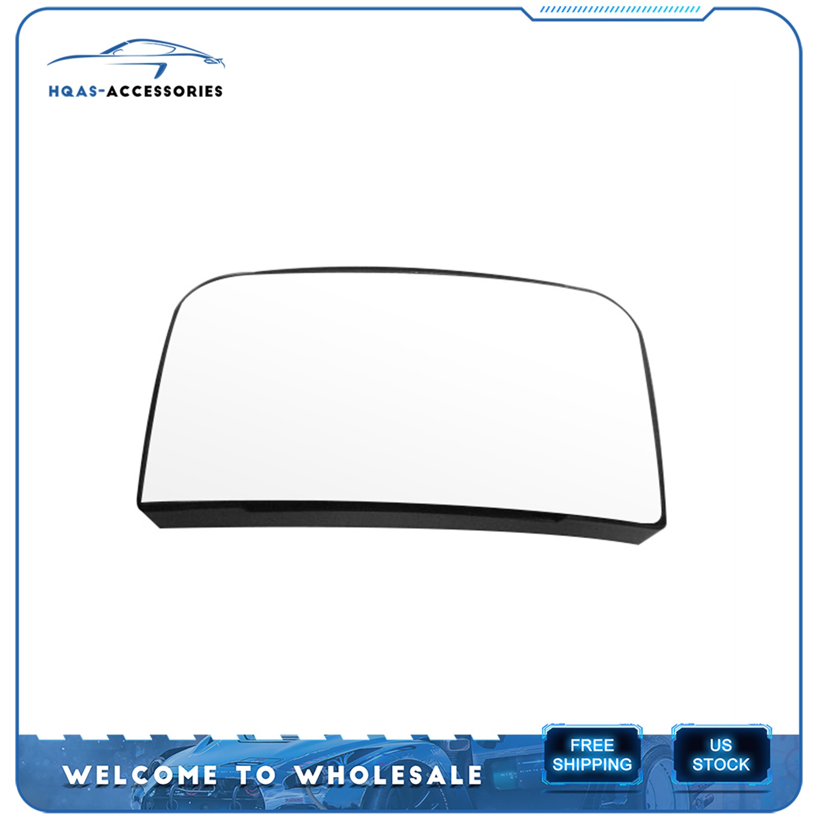 Mirror Glass Lower Driver or Right Side for 2004-2010 Chevy GMC Express Savana