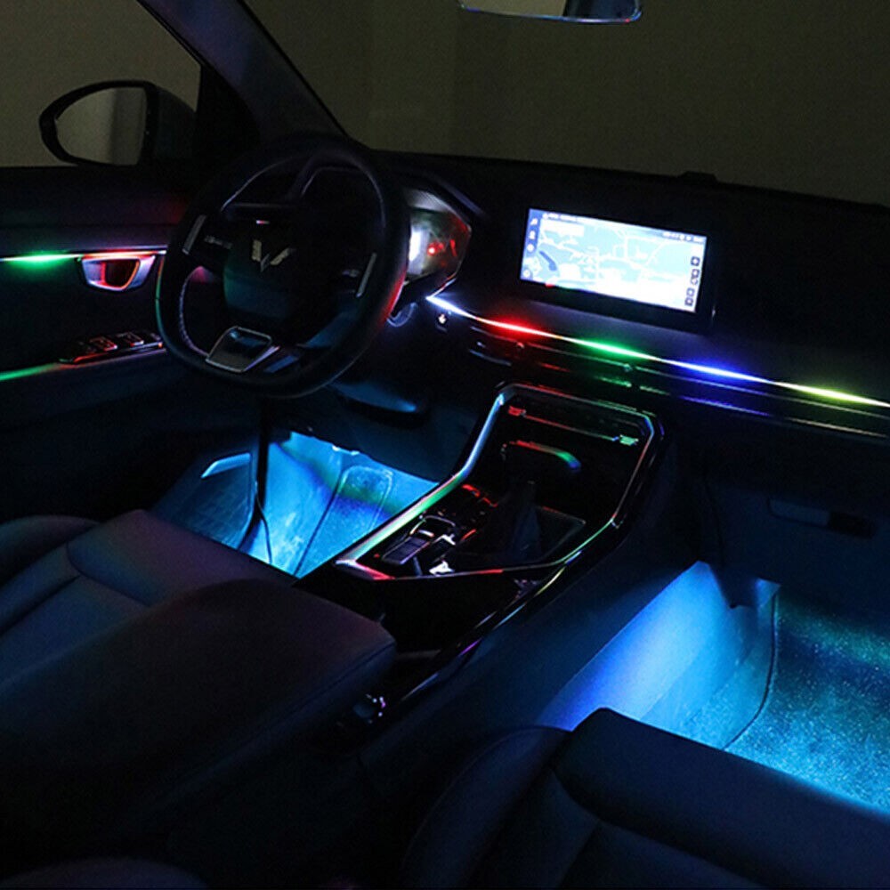 Neon Full Car Interior Ambient Lighting Kit RGB LED Bead Symphony Dream Music US