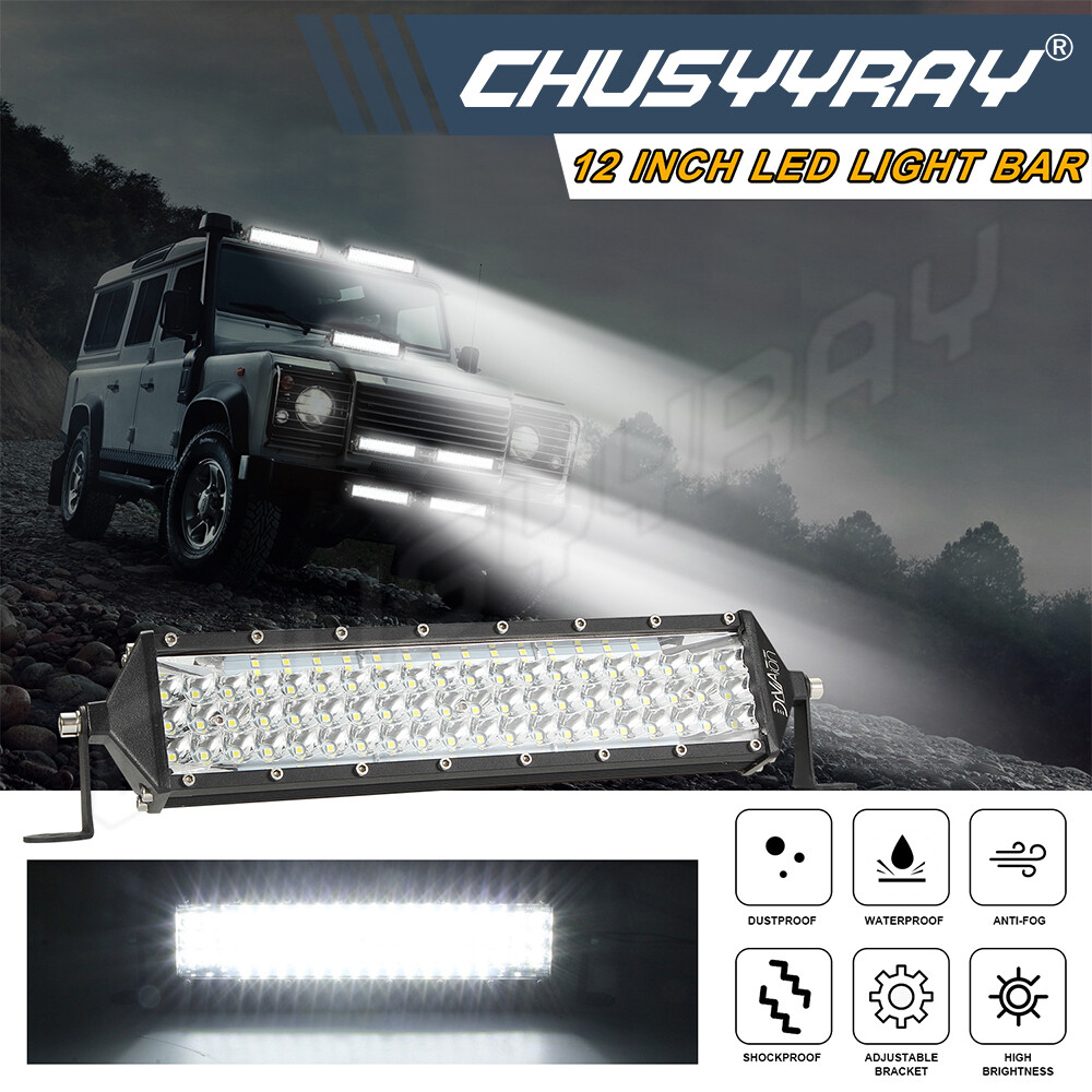 12inch Slim LED Light Bar Spot Flood Combo Work SUV Boat Offroad Driving ATV