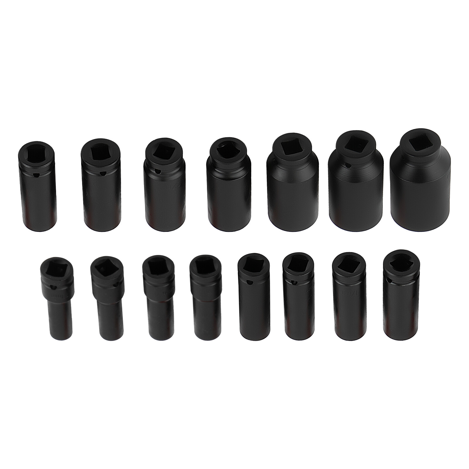 35PCS 1/2″ Deep Impact Socket Set Drive 6 Point Metric Garage Tool 8 – 32mm