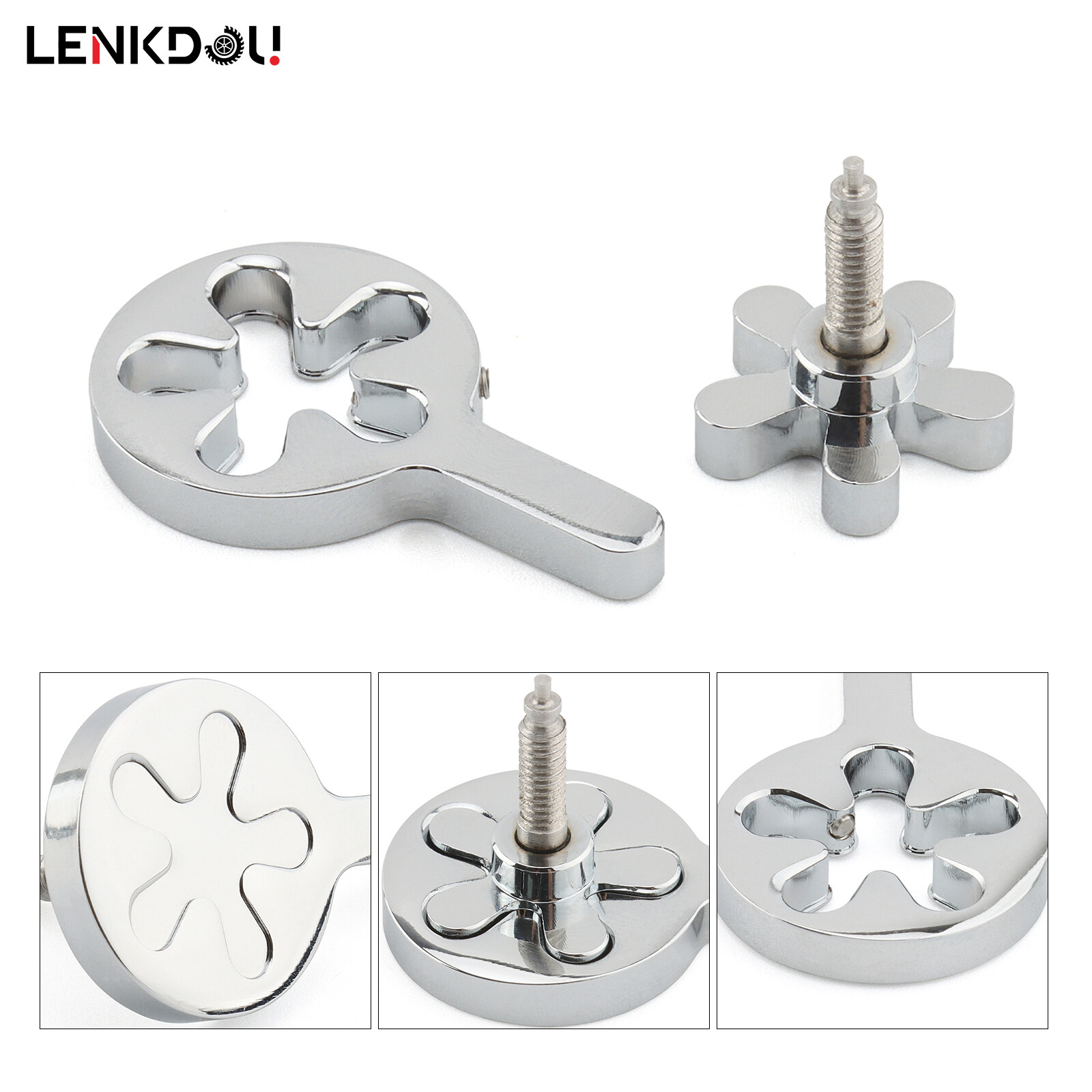 Chrome Throttle Control Adjuster Screw For Harley Dyna Softail Touring Sportster