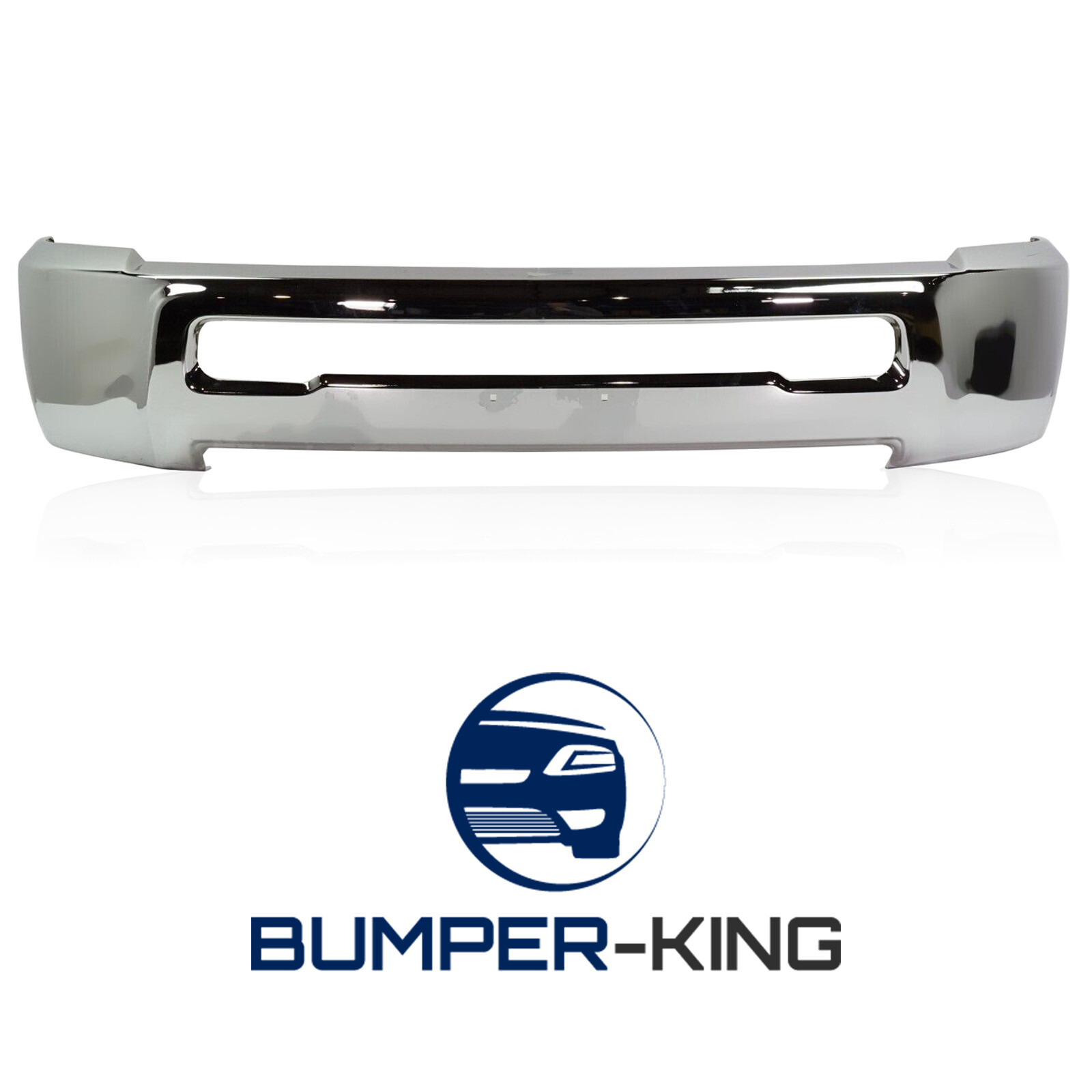 BUMPER-KING Chrome Steel Front Bumper Face Bar for 2010-2018 RAM 2500 3500 10-18