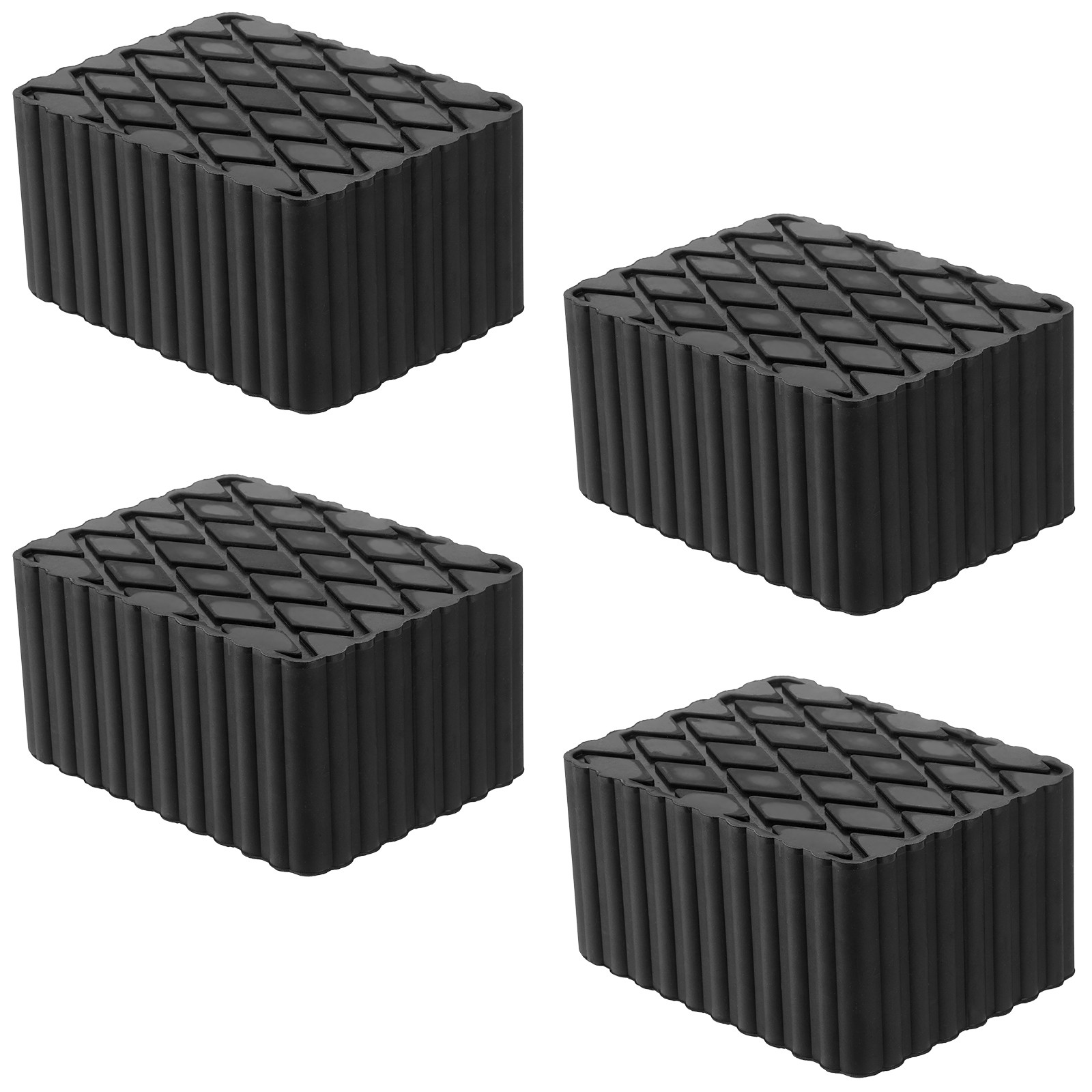 4X Solid Rubber Auto Lift Block Spacer Pad Heavy-Duty for Automobile Lifts,Jacks