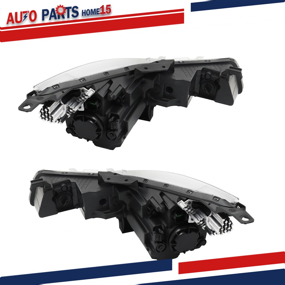 Pair Fit For Hyundai Elantra 2021-2022 Headlight Halogen W/LED DRL Replacement