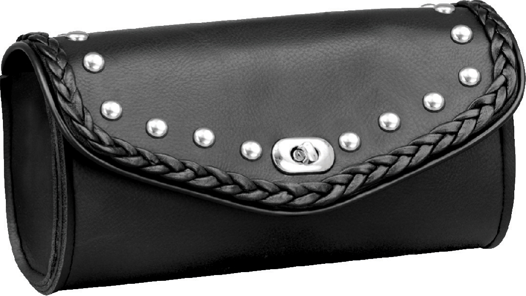 Motorcycle SH499-03 Braid & Stud Windshield Tool Bag w/ Turnbuckle 10″x 4″x 3.5″