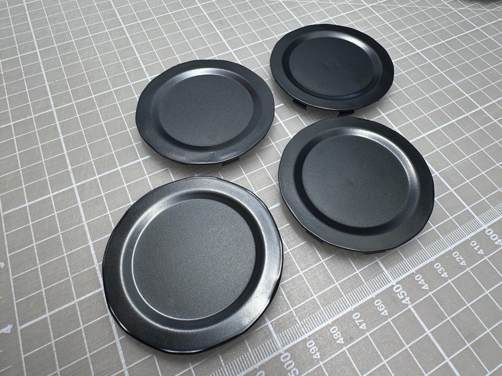 4 Custom Cerakoted Wheel Center Caps for Enkei RPF1 Wheels 61mm 62mm 63mm 64mm