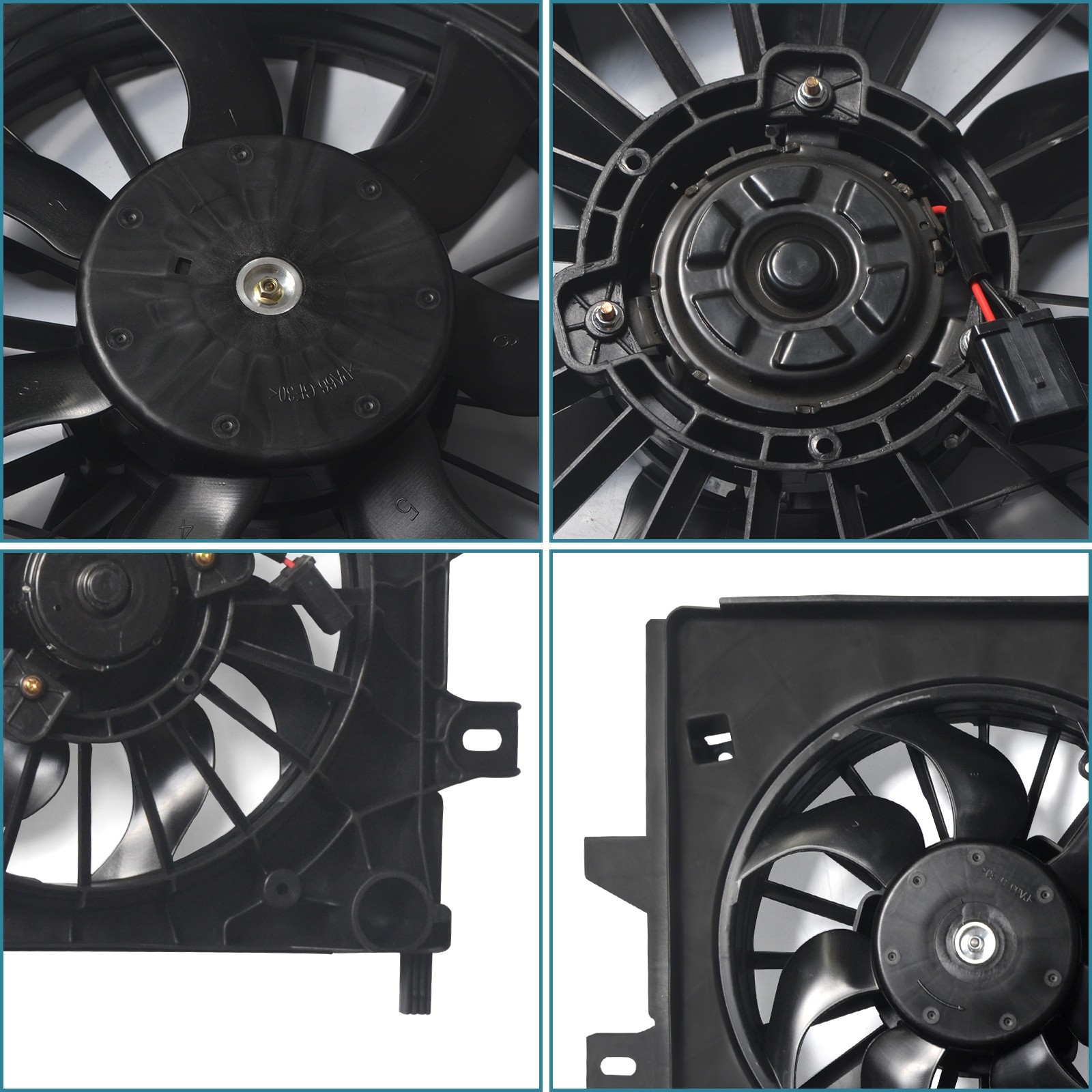 Radiator Condenser Cooling Fan Assembly For 2006-2011 Chevrolet Impala 3.5L 3.9L