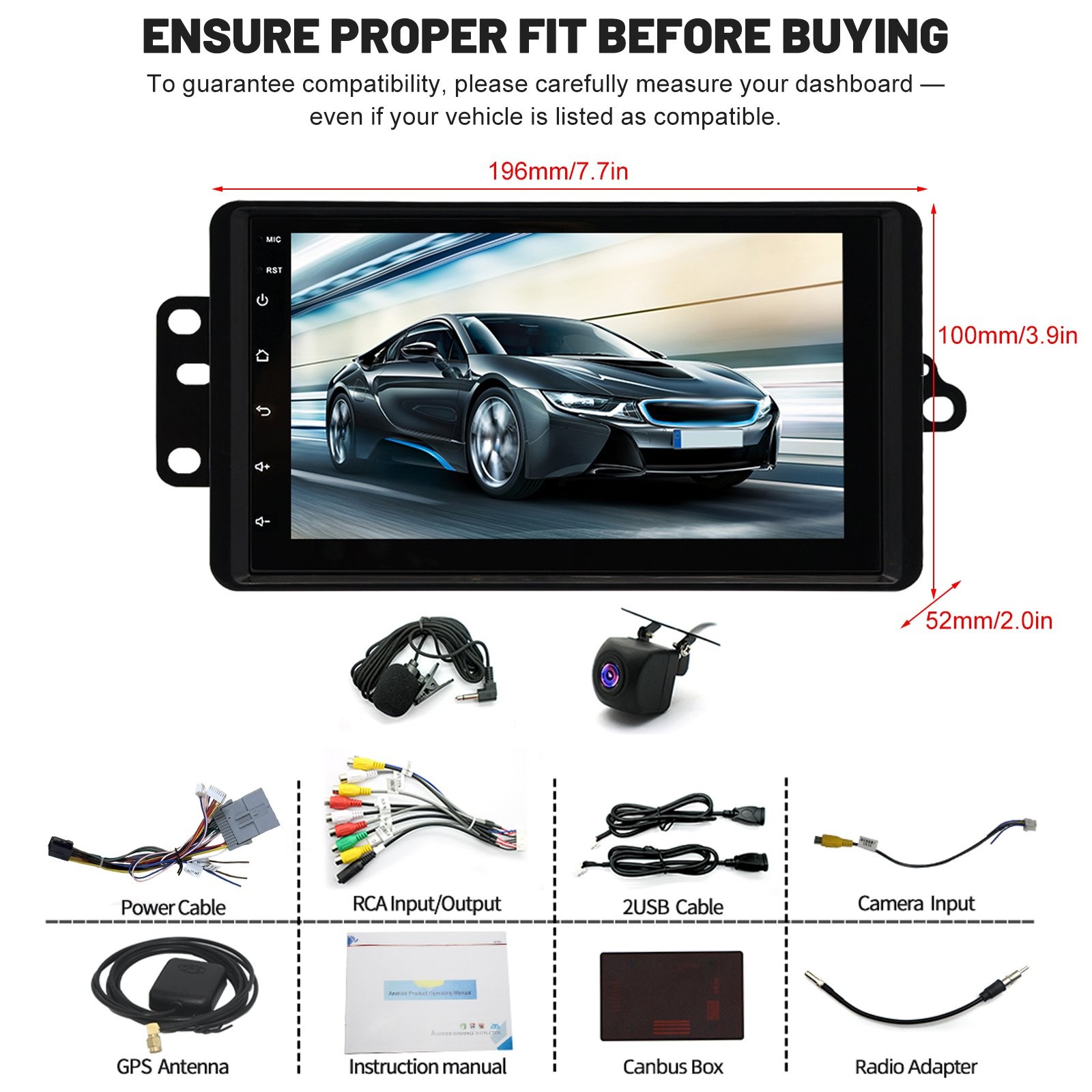 7″ Android 15 For 2000-2005 Ford Excursion Carplay Car Stereo Radio GPS Navi SWC