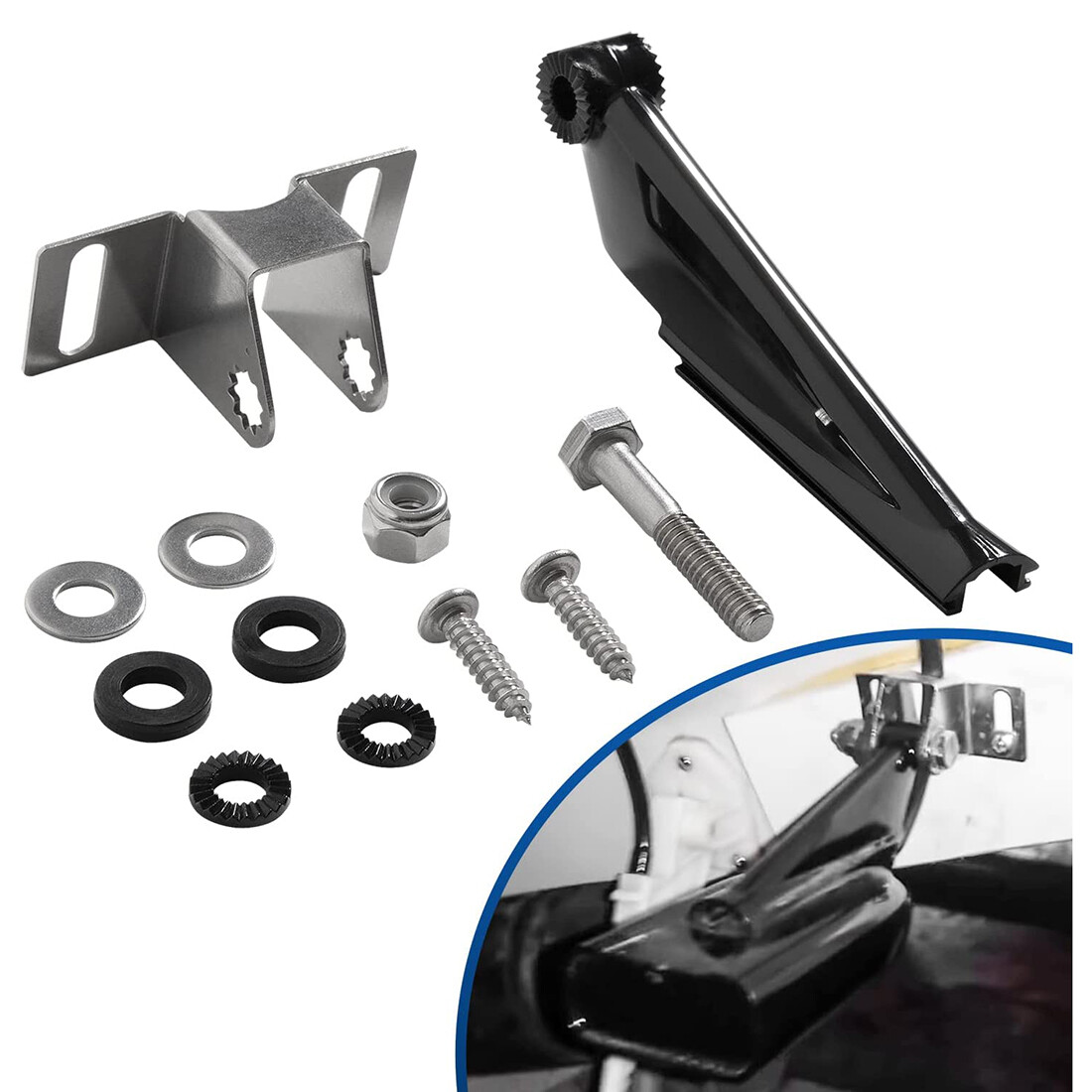 for Lowrance 000-10262-001 Skimmer Transducer Mount Secondary Transom DSI Units