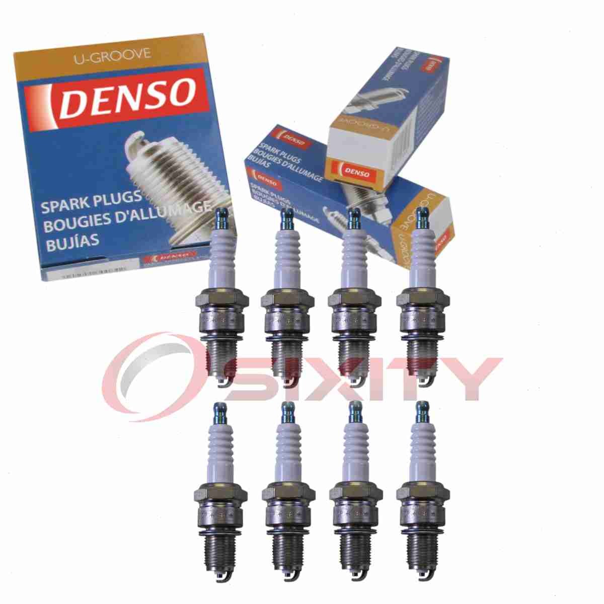 8 pc DENSO 3047 Standard U-Groove Spark Plugs for W20EPR-U N01 781 133 ou
