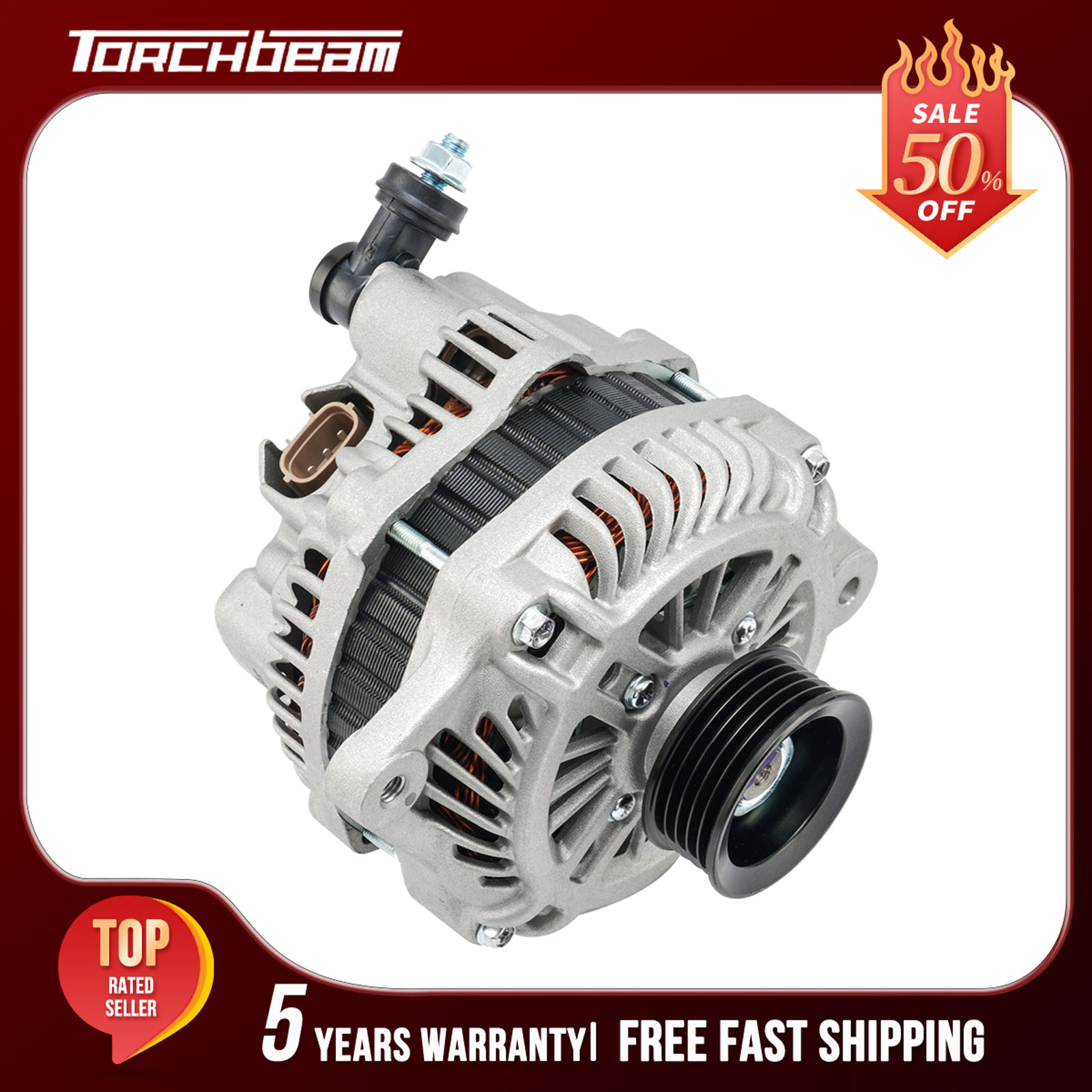 110A Alternator For Subaru Outback H4 2.5 2005 2006 2007 2008 2009 23700AA55A