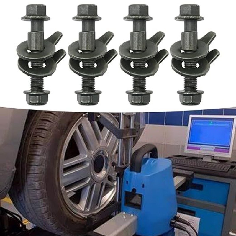 4Pcs 17mm Steel Car Four Wheel Alignment Cam Bolt Kit Adjustable Camber Bolts