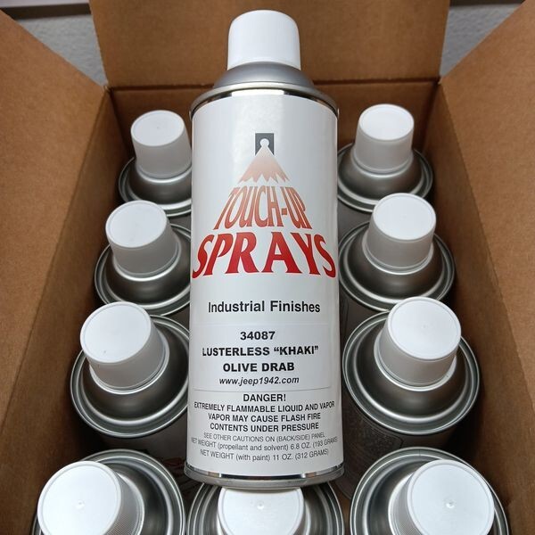 Gillespie Military Spray Paint 34087 Khaki Olive Drab. Common WWII Vehicle Color