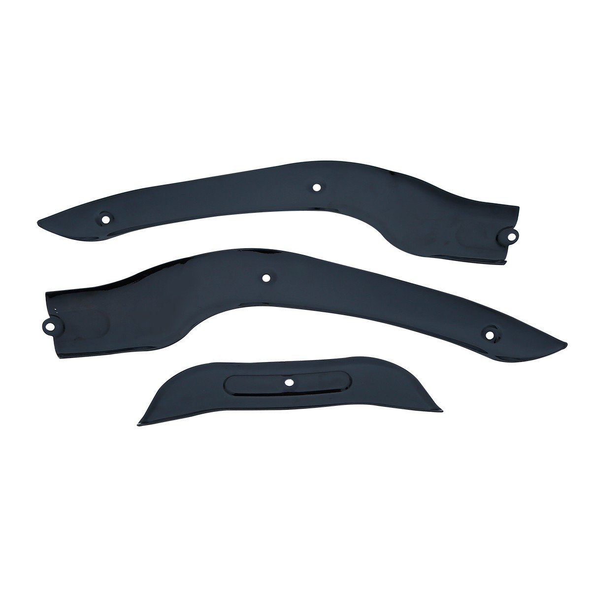 Black 9.5” Windshield Windscreen & Trims Fit For Harley Road Glide 2004-2013 US