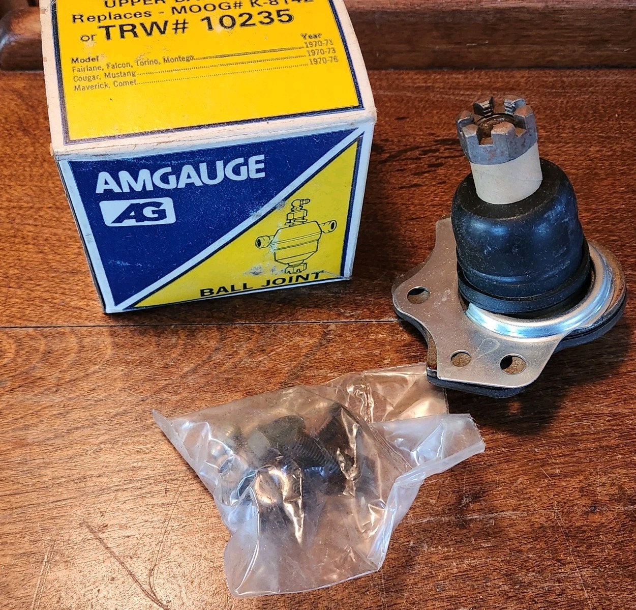 AMGAUGE Front Upper Ball Joint Moog K8142 TRW 10235 Mustang Cougar Fairlane
