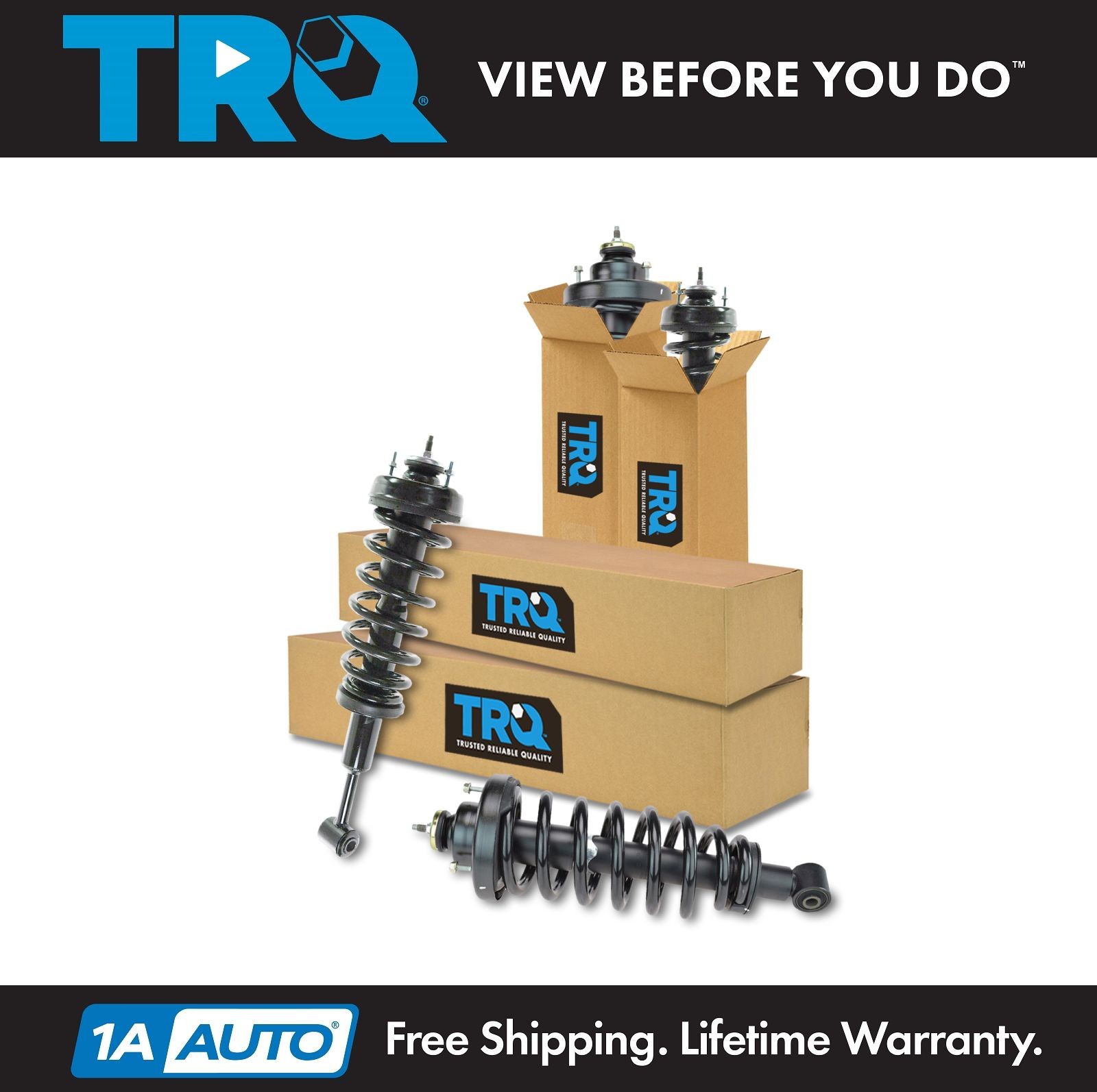 TRQ Shock Strut Spring Assembly Front Rear Kit Set 4pc for 06-10 Explorer New