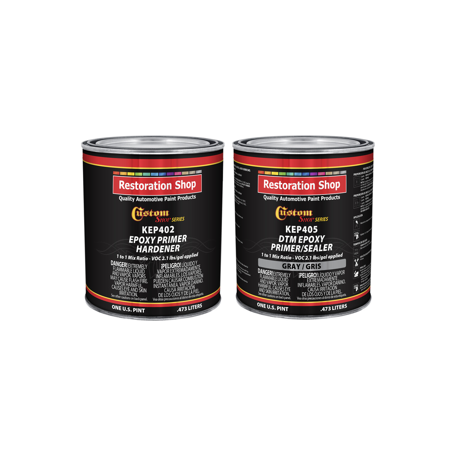 GRAY Epoxy Primer/Sealer 2.1 VOC (QUART KIT) – Anti-Corrosive DTM Primer