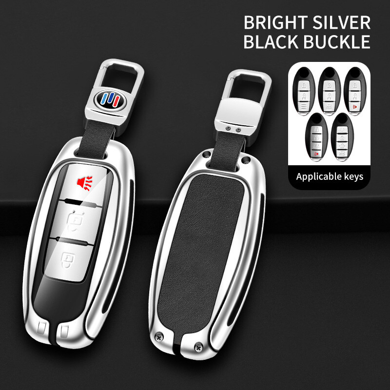 Zinc Alloy Car Smart Remote Key Fob Case Cover For Nissan Titan Rogue Infinit