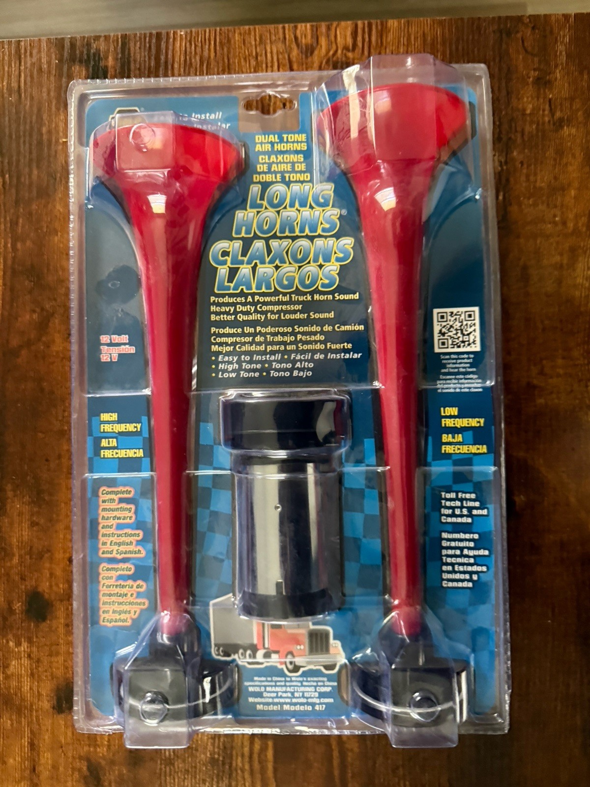 Wolo 400 Airmite 2 Power Air Horn – 12 Volt, Low And High Tone Horns Kit