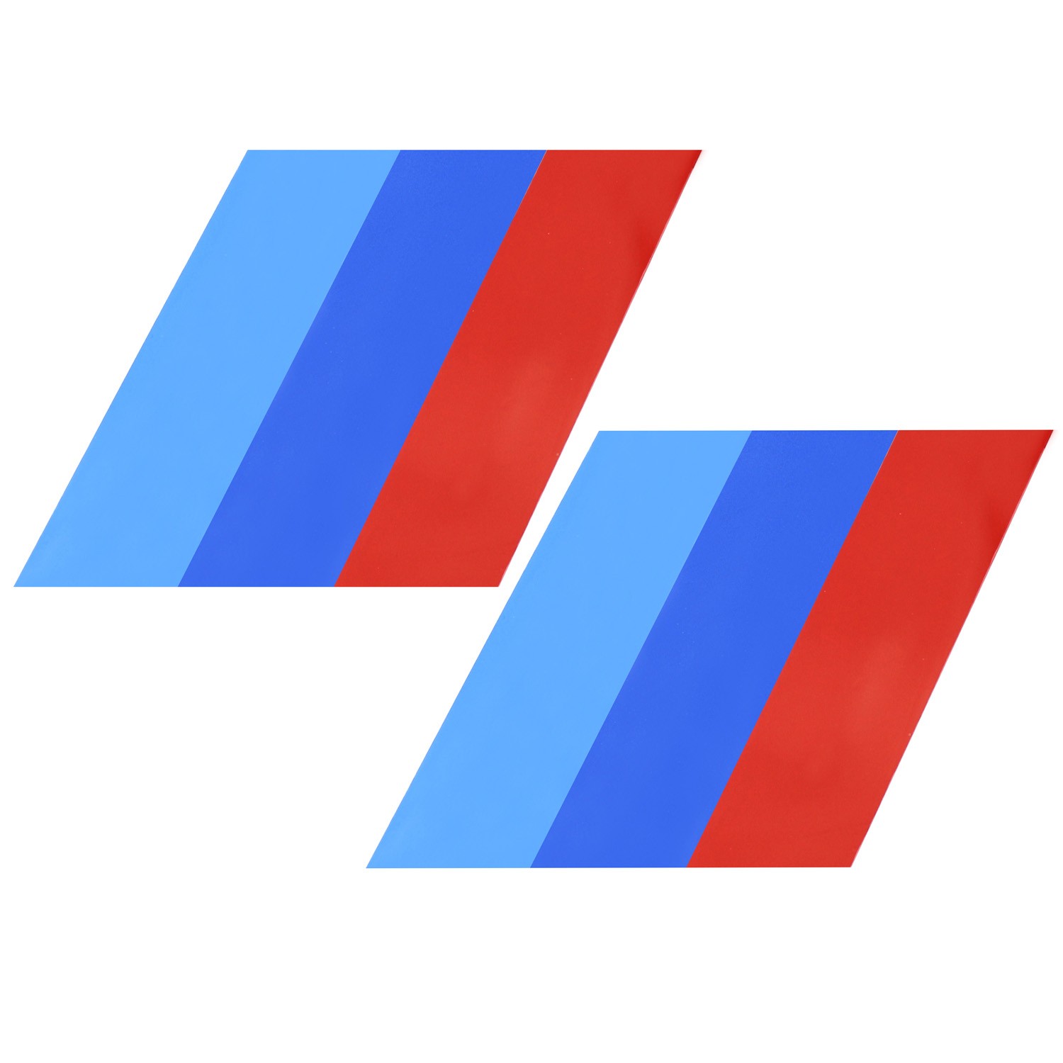 7×7″ Iconic M-Performance Tri-Color Decal Sticker For BMW Side Skirt Bumper Hood