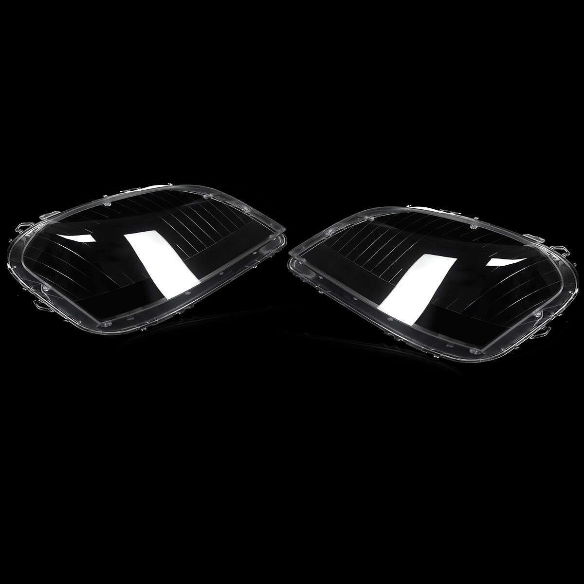 For 2006-2008 Mercedes Benz ML350 Class W164 Pair Headlight Headlamp Lens Covers
