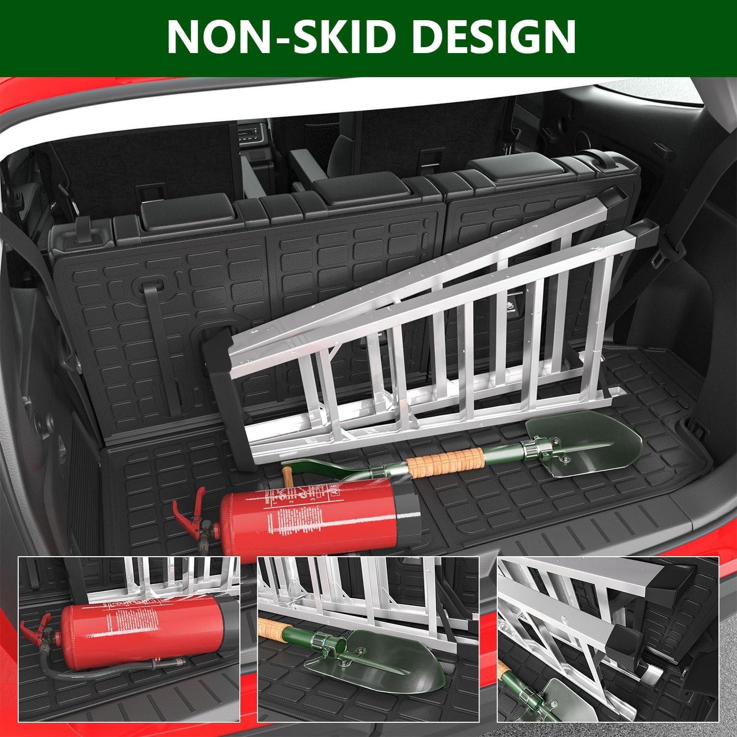 For 2019-2024 Subaru Ascent 7&8 Seats Floor Mat Trunk Backrest Mat Cargo Liners