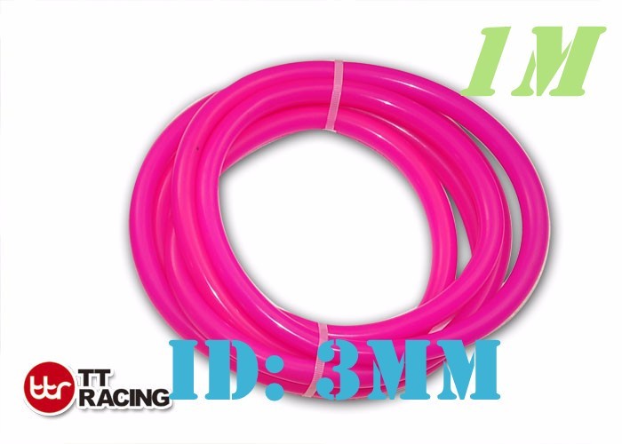 3mm 1/8″ 0.12″ Silicone Vacuum Tube Hose Tubing Pipe 3.3ft 1M 1 Meter Pink-PL