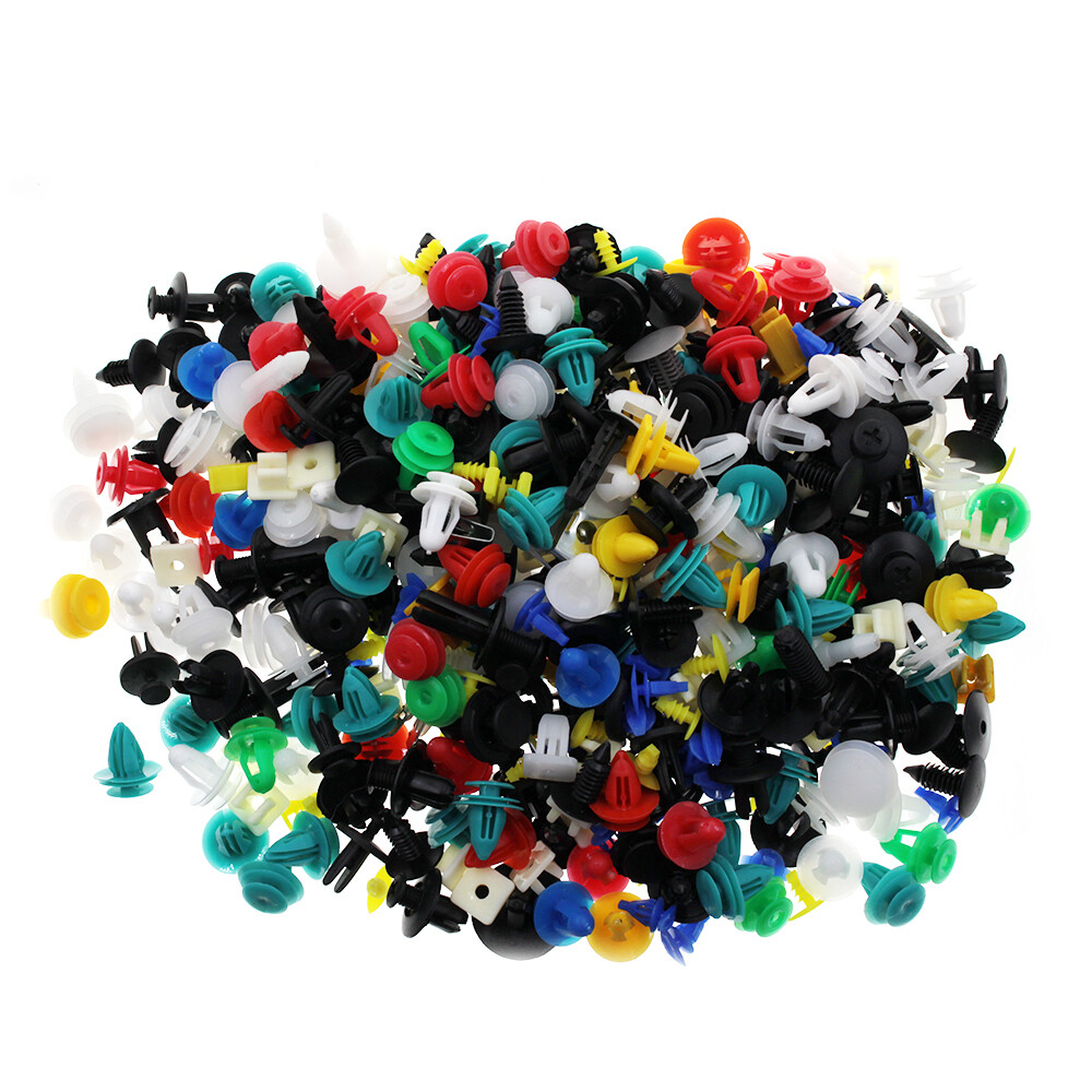 500 x Auto Car Mixed Fastener Clip Bumper Fender Trim Plastic Rivet Door Panel_