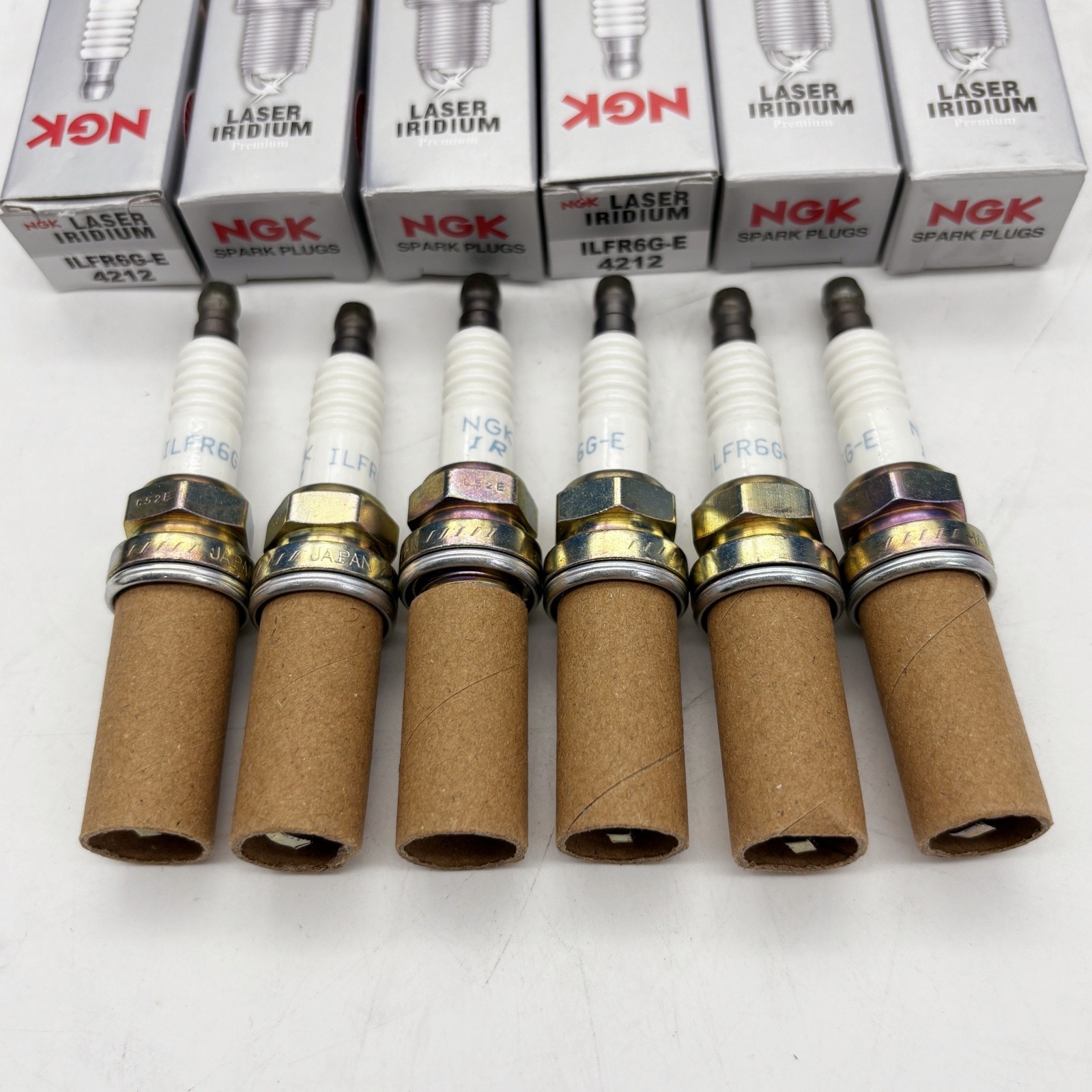 6 pc 6 x NGK Laser Iridium Plug Spark Plugs 4212 ILFR6G-E 4212 ILFR6GE Tune Up
