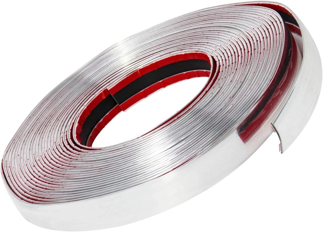 QWORK 1″ Wide 40 Feet Chrome Molding Trim, Car Auto Truck Side Silver