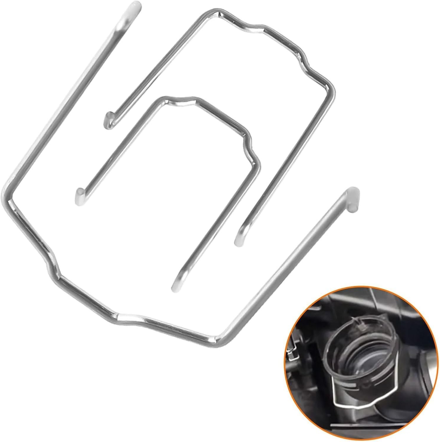 For BMW Radiator Hose Retaining Spring Clip Clamp 0.87in 1.07in 1.83in U” shape