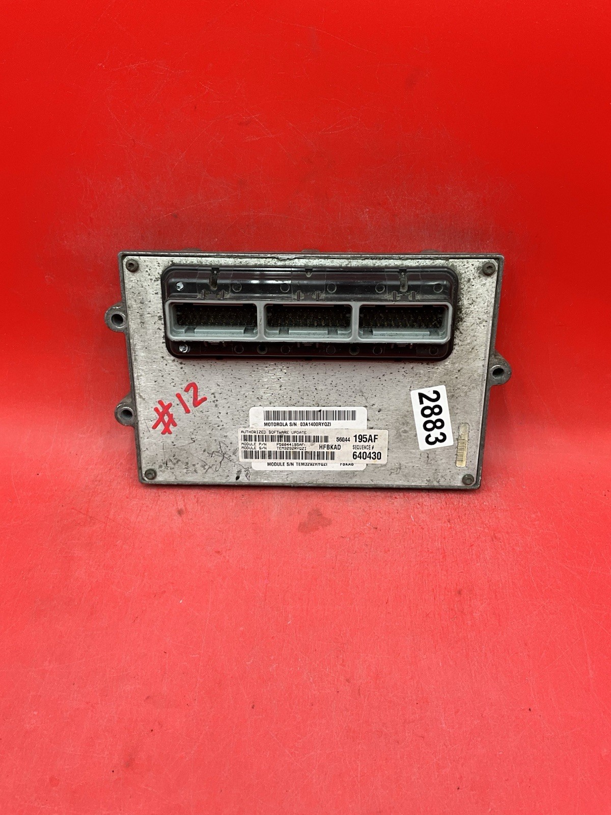 56044195AF | 2003 JEEP LIBERTY PCM 3.7L ECM ENGINE COMPUTER ECU