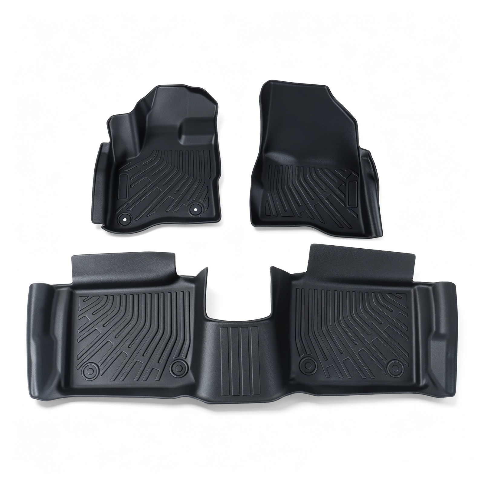 3D Front & 2nd Row Floor Mats Liners For Ford Taurus TPE 2010-2019 All Weather