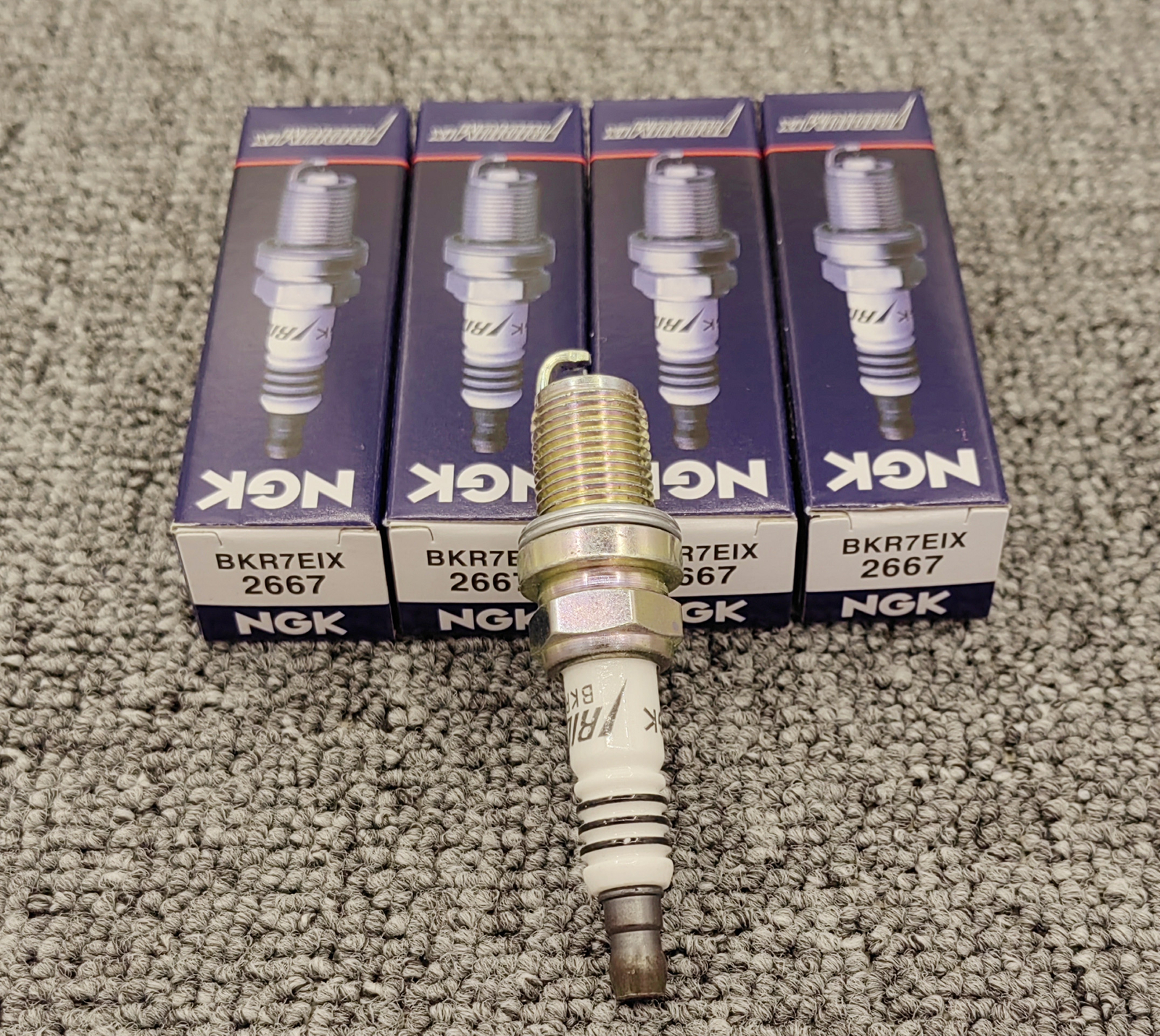 4x NGK 2667 Iridium IX Spark Plugs BKR7EIX for Audi BMW Honda Civic Volvo