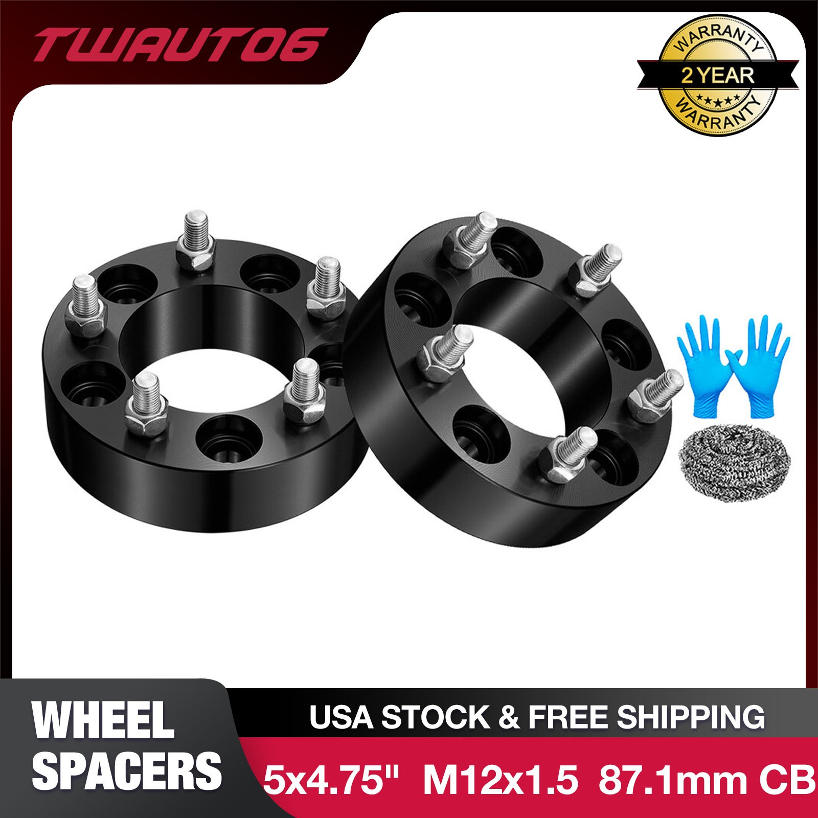 2PCS 2″ 5×4.75 5×120.65 Wheel Spacers For Chevrolet S10 1.9L 1982-1985