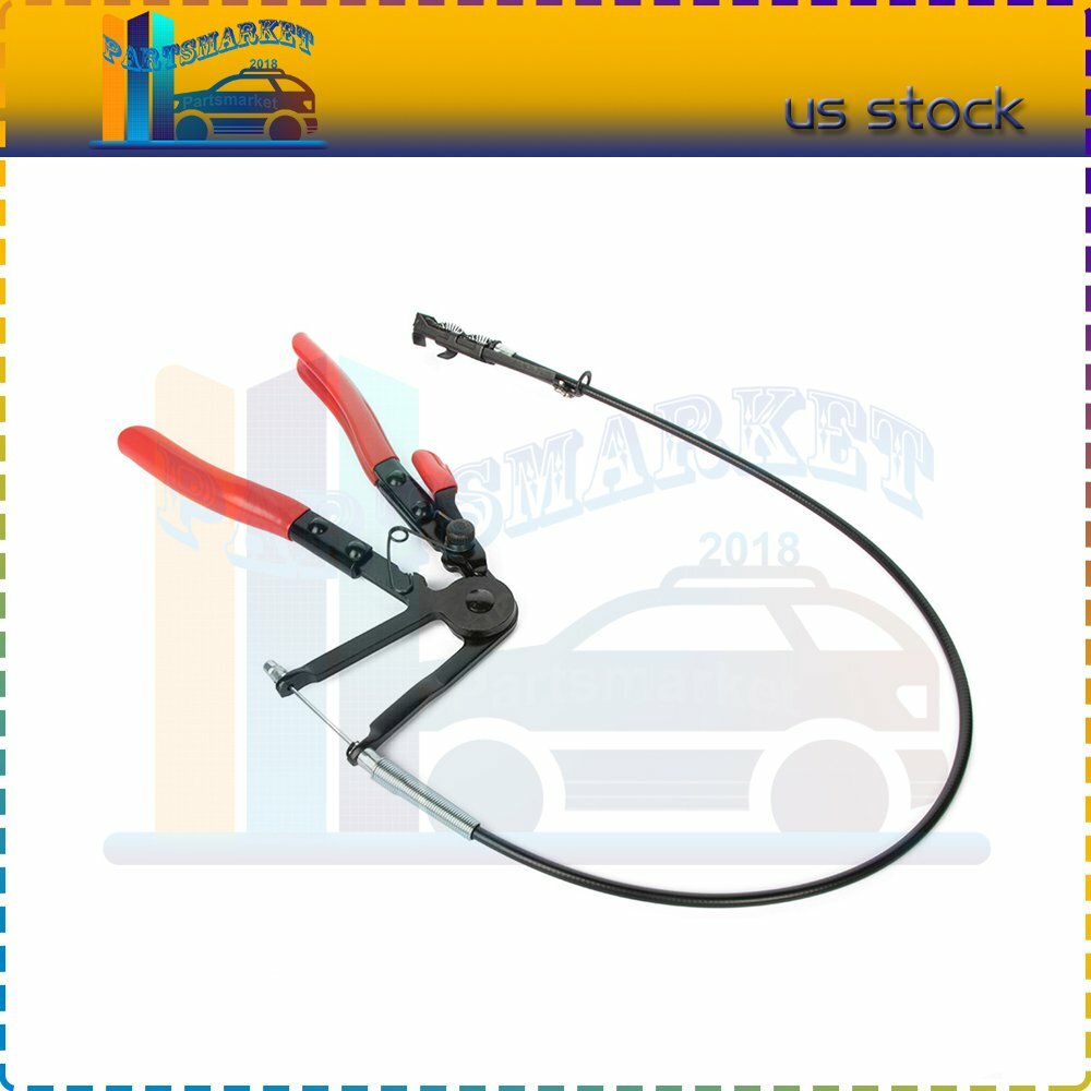 24”Flexible Long Reach Hose Clamp Pliers Remote Action Cable Type Repair Tools