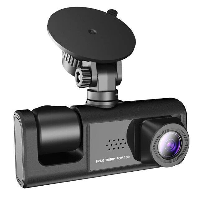 Touch Screen Dash Cam 4″ 1080P Front/Rear Camera Dual Lens Car DVR Recorder