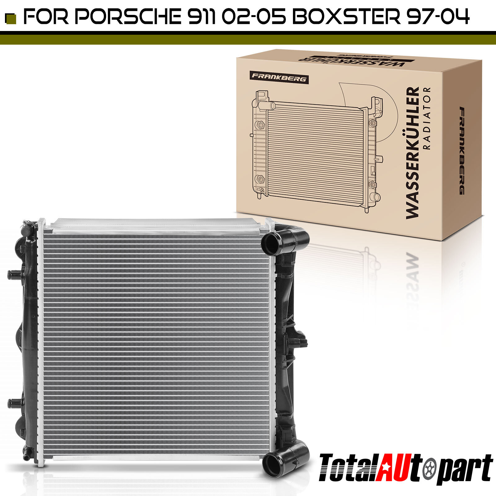 Radiator without Oil Cooler for Porsche 911 02-05 H6 3.6L Boxster Left or Right