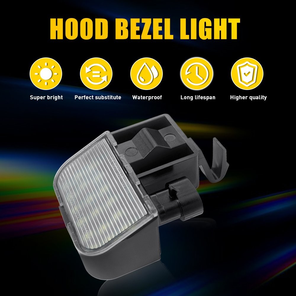2X White LED Under Hood Engine Compartment Light Lamp 12450086 For Chevy & GMC