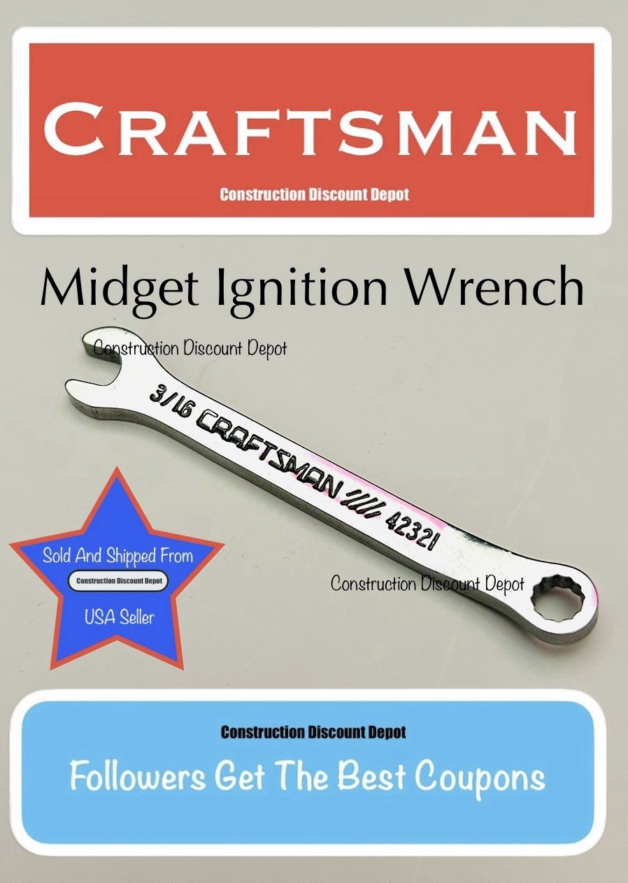 Craftsman 3/16″ In. Midget Ignition Combination Wrench 42321